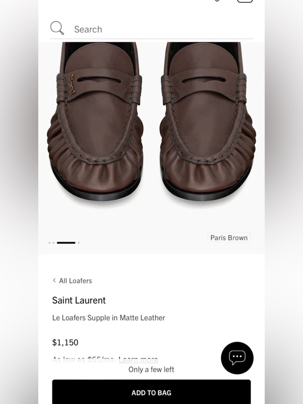 Saint Laurent Women’s YSL Le Loafer Supple in brown Leather - Picture 15 of 16